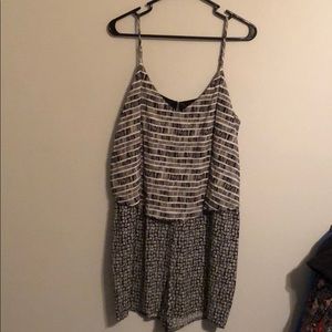 Black and white romper